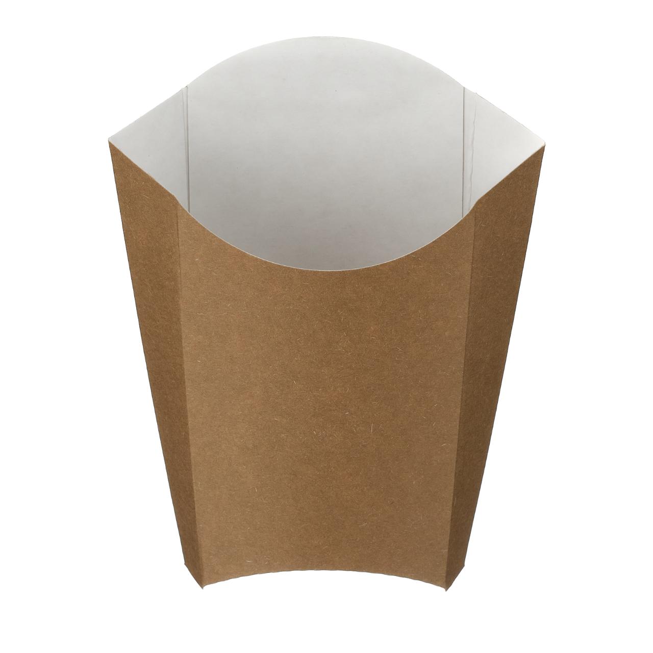 Large Kraft Folded Board Chip Scoop